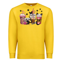 Lemon cat mom coffee Premium Sweatshirt - Jasminsmagicworld