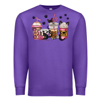 Purple cat mom coffee Premium Sweatshirt - Jasminsmagicworld