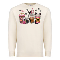 Sandshell cat mom coffee Premium Sweatshirt - Jasminsmagicworld