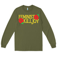 Army Green feminist killjoy retro women woman Long Sleeve Tee - linhVisuals
