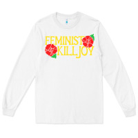 White feminist killjoy retro women woman Long Sleeve Tee - linhVisuals