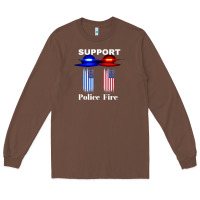 Chestnut support our police & fire departments   1st responders premium Long Sleeve Tee - linhVisuals