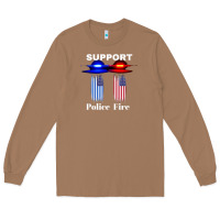 Toasted Coconut support our police & fire departments   1st responders premium Long Sleeve Tee - linhVisuals