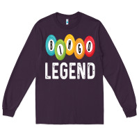 Funny Bingo Legend Bingo Balls Game Long Sleeve Tee | Teevron