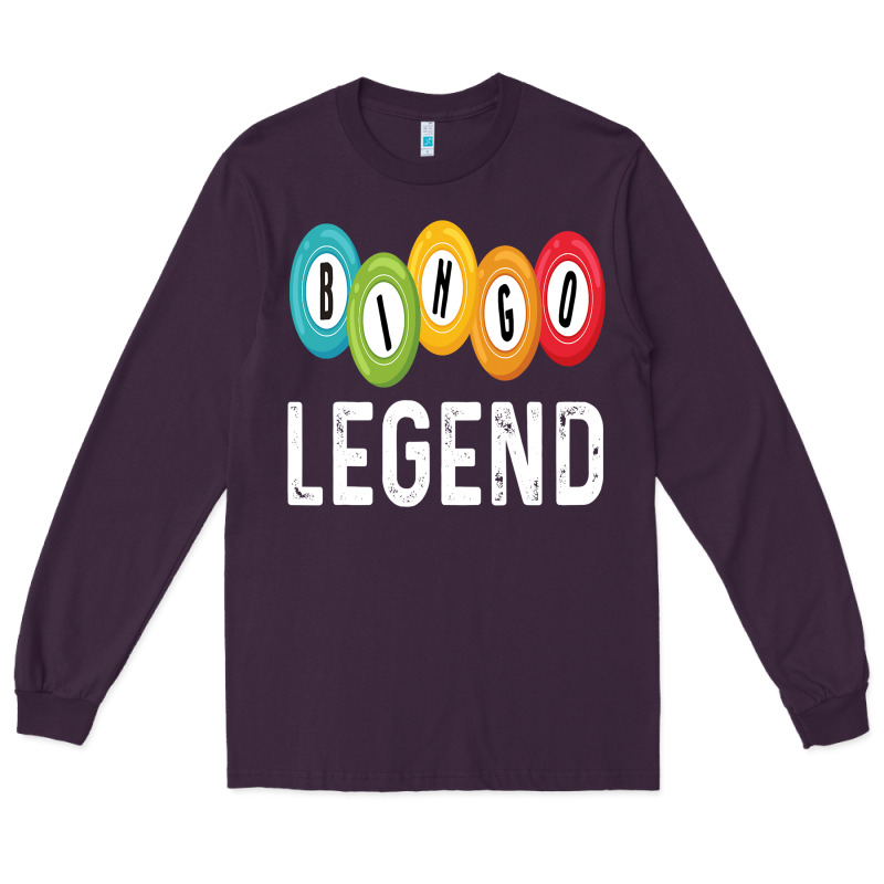 Funny Bingo Legend Bingo Balls Game Long Sleeve Tee by linhVisuals | Teevron