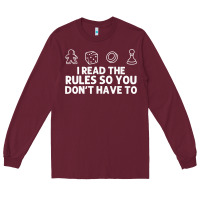 Burgundy funny board game lovers gamers players Long Sleeve Tee - linhVisuals