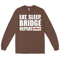 Chestnut funny bridge card game lover bridge Long Sleeve Tee - linhVisuals