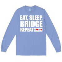 Colony Blue funny bridge card game lover bridge Long Sleeve Tee - linhVisuals