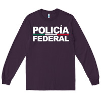 Plum mexico policia federal mexican police law enforcement Long Sleeve Tee - linhVisuals