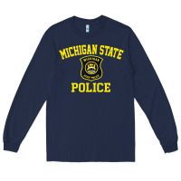Navy michigan state police Long Sleeve Tee - linhVisuals
