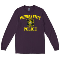 Plum michigan state police Long Sleeve Tee - linhVisuals