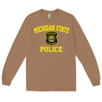 Toasted Coconut michigan state police Long Sleeve Tee - linhVisuals