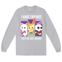Moon Dust i have friends they are just online Long Sleeve Tee - linhVisuals