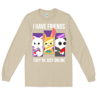 Mushroom i have friends they are just online Long Sleeve Tee - linhVisuals