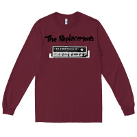 Burgundy radio the replacements Long Sleeve Tee - linhVisuals