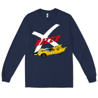 Navy racer x Long Sleeve Tee - linhVisuals