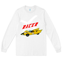 White racer x Long Sleeve Tee - linhVisuals