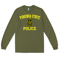 Army Green virginia state police Long Sleeve Tee - linhVisuals