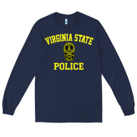 Navy virginia state police Long Sleeve Tee - linhVisuals