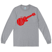 Heather Grey red monkees Long Sleeve Tee - linhVisuals