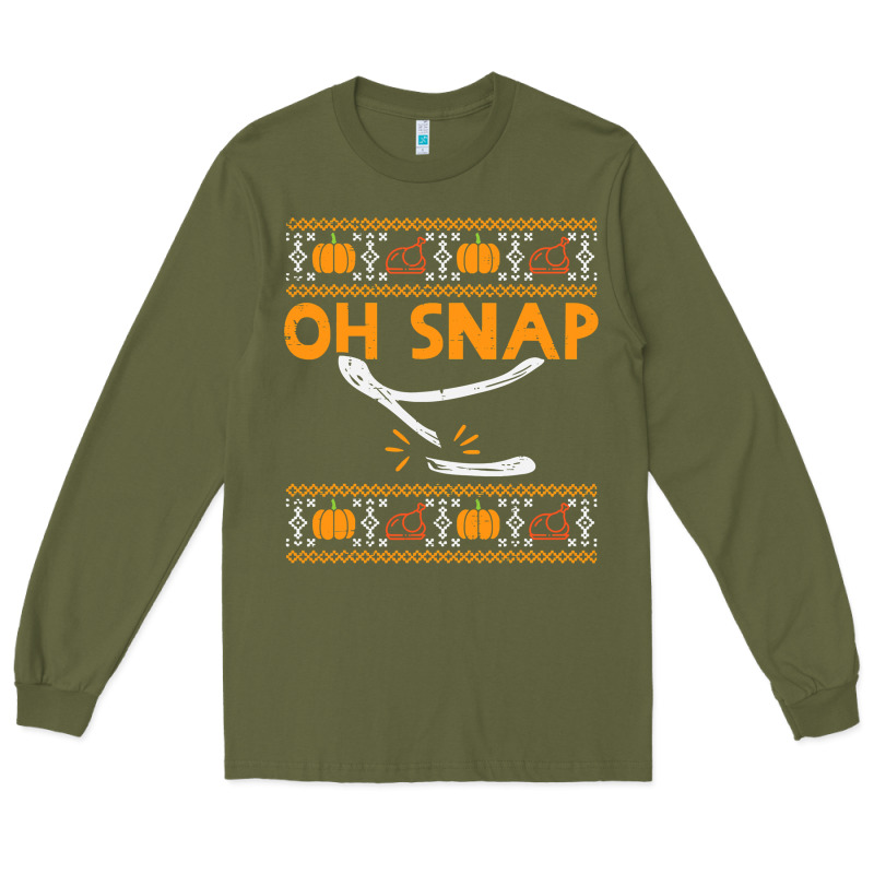 Oh Snap Turkey Wishbone Funny Ugly Long Sleeve Tee by linhVisuals | Teevron
