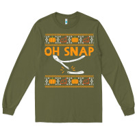 Army Green oh snap turkey wishbone funny ugly Long Sleeve Tee - linhVisuals