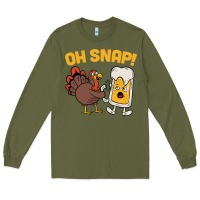 Oh Snap Thanksgiving Cute Turkey Day Long Sleeve Tee | Teevron
