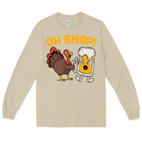 Mushroom oh snap thanksgiving cute turkey day Long Sleeve Tee - linhVisuals