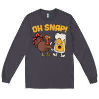 Smoke oh snap thanksgiving cute turkey day Long Sleeve Tee - linhVisuals