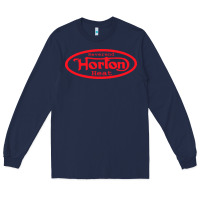 Navy reverend horton heat Long Sleeve Tee - linhVisuals