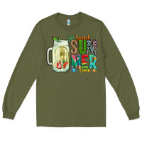 Army Green sweet summer time Long Sleeve Tee - CowhideDigitalArt