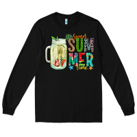 Black sweet summer time Long Sleeve Tee - CowhideDigitalArt