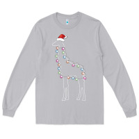 Moon Dust santa giraffe christmas color led Long Sleeve Tee - linhVisuals