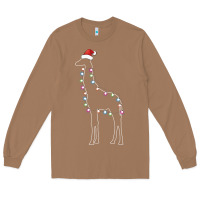 Toasted Coconut santa giraffe christmas color led Long Sleeve Tee - linhVisuals
