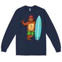 Navy surfing premium Long Sleeve Tee - linhVisuals