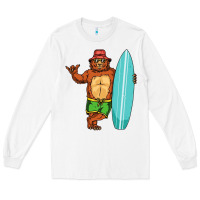 White surfing premium Long Sleeve Tee - linhVisuals