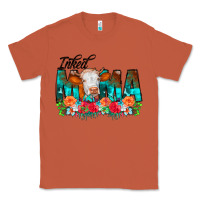 Copper Inked Mama Flowers Cow Classic Tee - CowCowDesign