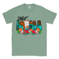 Sage Inked Mama Flowers Cow Classic Tee - CowCowDesign