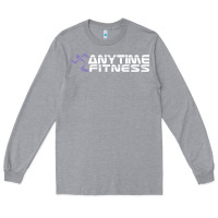 Heather Grey anytime fitness leg day Long Sleeve Tee - linhVisuals