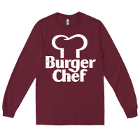 Burgundy vintage burger chef classic Long Sleeve Tee - linhVisuals