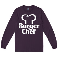 Plum vintage burger chef classic Long Sleeve Tee - linhVisuals