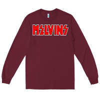 Burgundy melvins vocalis Long Sleeve Tee - linhVisuals