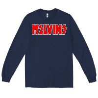 Navy melvins vocalis Long Sleeve Tee - linhVisuals