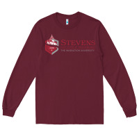 Burgundy Stevens Institute of Technology Long Sleeve Tee - linhVisuals
