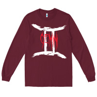 Burgundy zodiac series gemini classic Long Sleeve Tee - linhVisuals