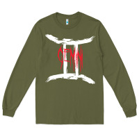 Army Green zodiac series gemini classic Long Sleeve Tee - linhVisuals