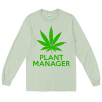Matcha plant manager weed pot cannabis flippin sweet gear transparent copy Long Sleeve Tee - linhVisuals