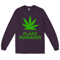 Plum plant manager weed pot cannabis flippin sweet gear transparent copy Long Sleeve Tee - linhVisuals