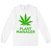 White plant manager weed pot cannabis flippin sweet gear transparent copy Long Sleeve Tee - linhVisuals