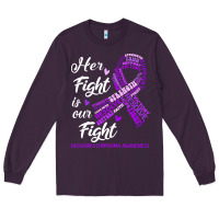 Plum hodgkins lymphoma awareness t  shirt hodgkin's lymphoma awareness her Long Sleeve Tee - linhVisuals